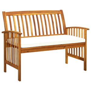 vidaXL Zahradn&iacute; lavice s podu&scaron;kou 119 cm masivn&iacute; ak&aacute;ciov&eacute; dřevo