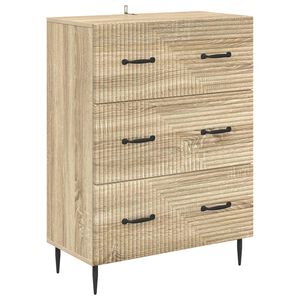 vidaXL Skř&iacute;ň se z&aacute;suvkami Dub sonoma 66 x 34,5 x 89,5 cm