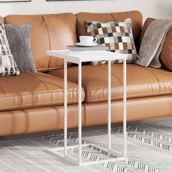 vidaXL Odkl&aacute;dac&iacute; stolek b&iacute;l&yacute; 40 x 30 x 59 cm kompozitn&iacute; dřevo