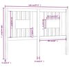 vidaXL Čelo postele b&iacute;l&eacute; 146 x 4 x 100 cm masivn&iacute; borovice