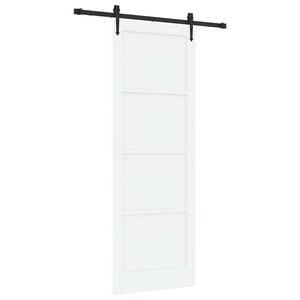 vidaXL Posuvn&eacute; dveře ORKDAL 83 x 232 cm Masivn&iacute; borovicov&eacute; dřevo B&iacute;l&aacute;