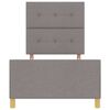 vidaXL R&aacute;m postele s čelo Taupe 90 x 200 cm textil