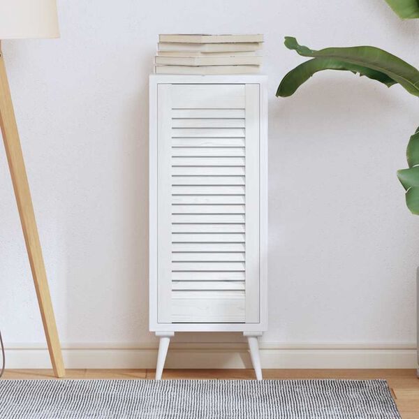 vidaXL Skř&iacute;ňov&eacute; dveře Louvred Design B&iacute;l&yacute; 69x29,5 cm