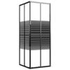 vidaXL Sprchov&yacute; kout s pruhovan&yacute;m vzorem ESG 80 x 80 x 180 cm čern&yacute;