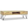 vidaXL TV stolek 120 x 35 x 35 cm masivn&iacute; teak