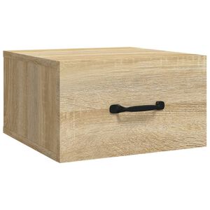 vidaXL N&aacute;stěnn&yacute; nočn&iacute; stolek dub sonoma 35 x 35 x 20 cm