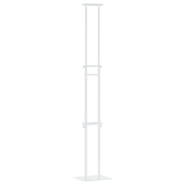 vidaXL St&aacute;nky pro veletrhy B&iacute;l&aacute; 30 x 23,5 x 210 cm Ocel