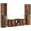 vidaXL Sada koupelnov&eacute;ho n&aacute;bytku 5 ks Star&eacute; dřevo 33 x 34,5 x 160 cm