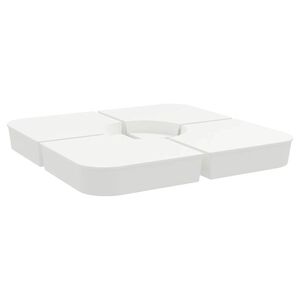 vidaXL Sada 4 kusů závaží pro slunečníky s křížovým stojanem 100 kg PP