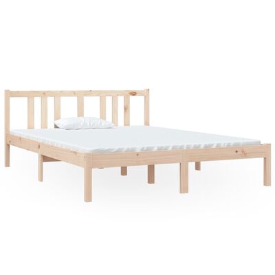 vidaXL Rám postele masivní dřevo 140 x 190 cm