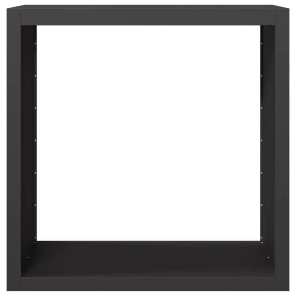 vidaXL Stojan na palivov&eacute; dřevo čern&yacute; 100 x 40 x 100 cm ocel