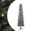 vidaXL Uměl&yacute; v&aacute;nočn&iacute; stromeček Zelen&aacute; 210 cm PVC, plast a ocel