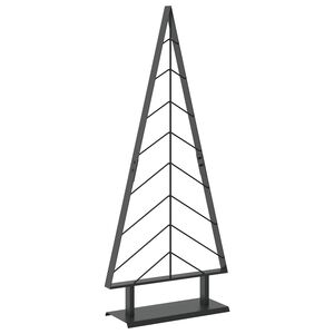 vidaXL Kovov&yacute; v&aacute;nočn&iacute; stromek se stojanem KUOPIO 125 cm Ocel Čern&aacute;