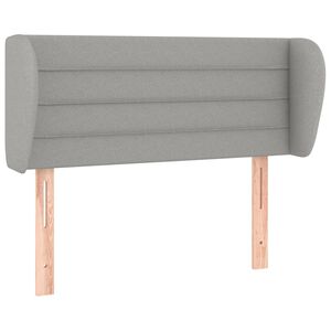vidaXL Čelo postele typu u&scaron;&aacute;k světle &scaron;ed&eacute; 83x23x78/88 cm textil