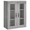 vidaXL Skř&iacute;ň highboard &scaron;ed&aacute; sonoma 69,5 x 34 x 180 cm kompozitn&iacute; dřevo