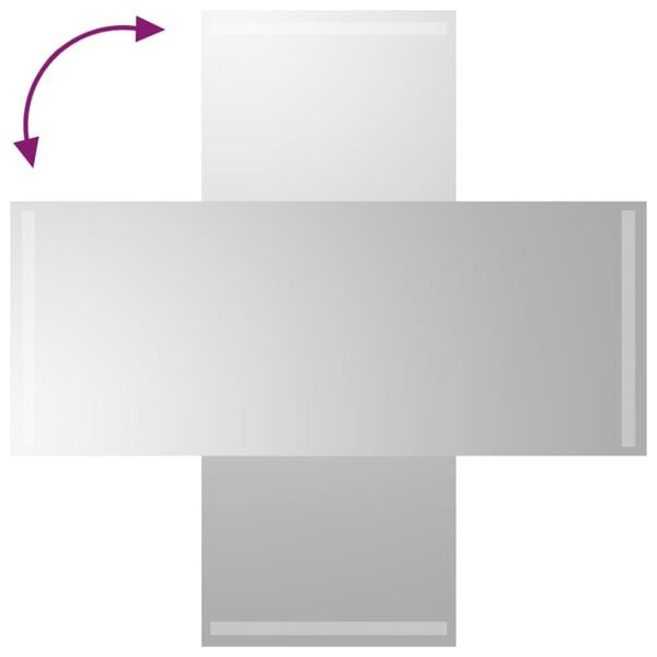 vidaXL Koupelnov&eacute; zrcadlo s LED osvětlen&iacute;m 40x100 cm