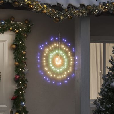 vidaXL Vánoční hvězdicové světlo 140 vícebarevných LED diod 17 cm
