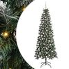 vidaXL Uměl&yacute; v&aacute;nočn&iacute; stromeček Zelen&aacute; 210 cm PVC, plast a ocel
