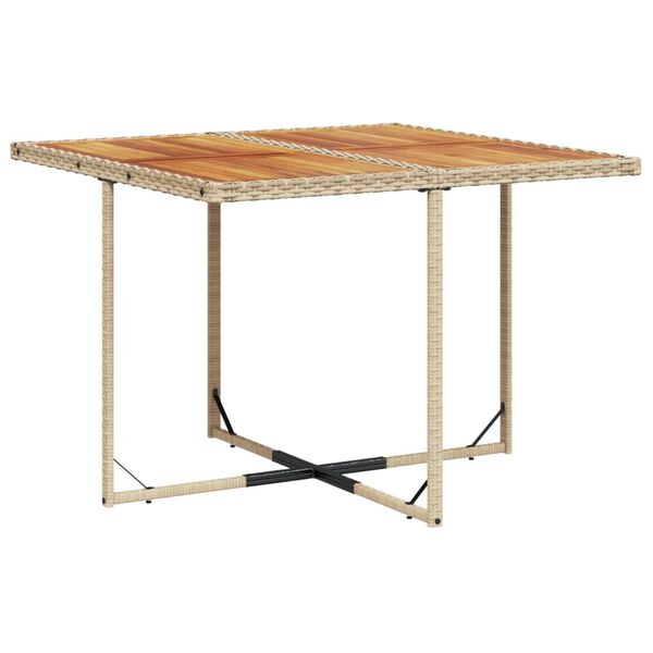 vidaXL 5d&iacute;ln&yacute; zahradn&iacute; j&iacute;deln&iacute; set s podu&scaron;kami b&eacute;žov&yacute; polyratan