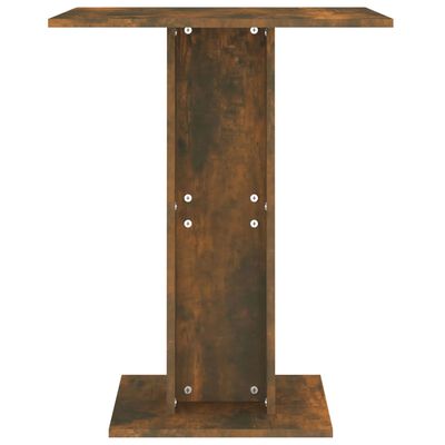 vidaXL Bistro stolek kouřový dub 60 x 60 x 75 cm kompozitní dřevo