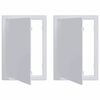 vidaXL Př&iacute;stupov&eacute; panely 2 pcs B&iacute;l&aacute; 15 x 23 cm ABS plast
