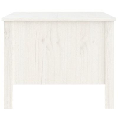 vidaXL Konferenční stolek bílý 100x50x40 cm masivní borové dřevo