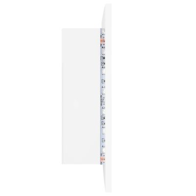 vidaXL LED koupelnová skříňka se zrcadlem bílá 60 x 12 x 45 cm akryl