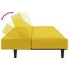 vidaXL 2dílná sedací souprava žlutá samet