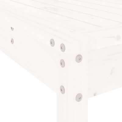 vidaXL 5dílný zahradní barový set bílý masivní borové dřevo