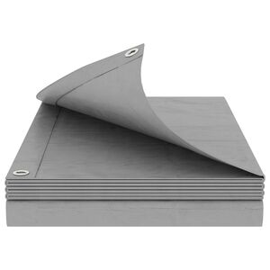 vidaXL Plachta s oky Světle &scaron;ed&aacute; 2 x 3 m 90 gsm PE