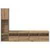 vidaXL N&aacute;stěnn&aacute; skř&iacute;ňka na TV 4 pcs Artisanov&yacute; dub kompozitn&iacute; dřevo
