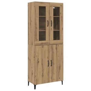 vidaXL Vysok&yacute; bufet 2 ks Artisanov&yacute; dub 69,5 x 34 x 180 cm