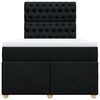 vidaXL Box spring postel s matrac&iacute; čern&aacute; 120x200 cm textil