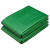 vidaXL Plachta s oky 2 ks Zelen&aacute; 1,5 x 15 m 260 gsm PE