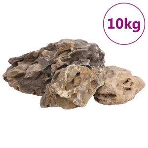 vidaXL Drač&iacute; kameny 10 kg &scaron;ed&eacute; 10&ndash;40 cm