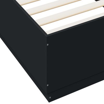 vidaXL Rám postele černý 100 x 200 cm kompozitní dřevo