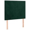 vidaXL Čelo postele tmavě zelen&eacute; 80x5x118/128 cm sametov&eacute;