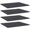 vidaXL Př&iacute;davn&eacute; police 4 ks &scaron;ed&eacute; 60 x 50 x 1,5 cm dřevotř&iacute;ska