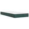vidaXL Box spring postel s matrac&iacute; tmavě zelen&aacute; 90x200 cm samet