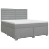 vidaXL Postel boxspring s matrac&iacute; Světle &scaron;ed&aacute; 140 x 190 cm Textil