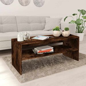 vidaXL Konferenčn&iacute; stolek kouřov&yacute; dub 100x50x40 cm kompozitn&iacute; dřevo