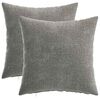 vidaXL Povlak na pol&scaron;t&aacute;ř 2 pcs HEERLEN Tmavě &scaron;ed&aacute; 35 x 35 cm