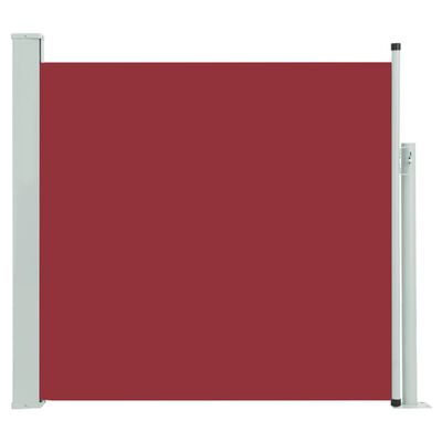 vidaXL Zatahovací boční markýza/zástěna na terasu 170 x 300 cm červená