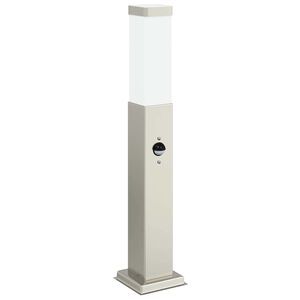vidaXL Sloupkov&eacute; sv&iacute;tidlo se senzorem 50 cm nerezov&aacute; ocel IP44