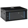 vidaXL S&iacute;ťov&eacute; skř&iacute;ně s &uacute;loži&scaron;těm Čern&aacute; 600 x 450 x 285 mm Ocel