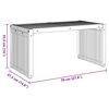 vidaXL Zahradní stolek Hnědá 70 x 37.5 x 35.5 cm Masivní teakové dřevo