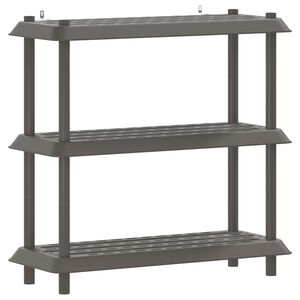vidaXL Reg&aacute;lov&aacute; jednotka 3 pater 100 x 40 x 96 cm PP Světle &scaron;ed&aacute;