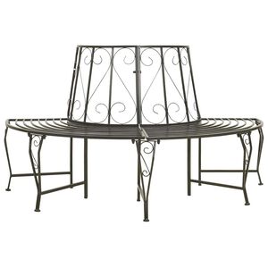 vidaXL Stromov&eacute; lavice 1-Počet m&iacute;st &Oslash; 160 x 89 cm Ocel