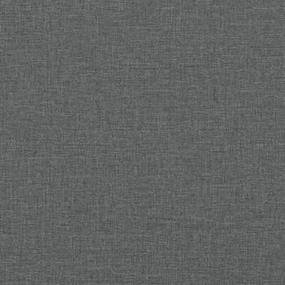 vidaXL 3místná pohovka s podnožkou tmavě šedá 180 cm textil