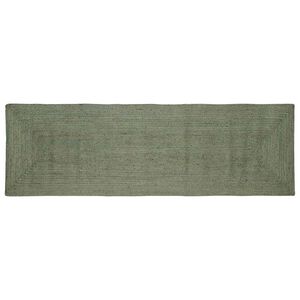 vidaXL Kusov&eacute; koberce Obd&eacute;ln&iacute;kov&yacute; Olivově zelen&aacute; 80 x 200 cm juta